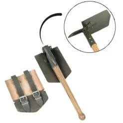 Mil-Tec BW Klappspaten Alte Art Mit Lederhülle -Mil-Tec Verkäufe bw klappspaten alte art mit lederhuelle2