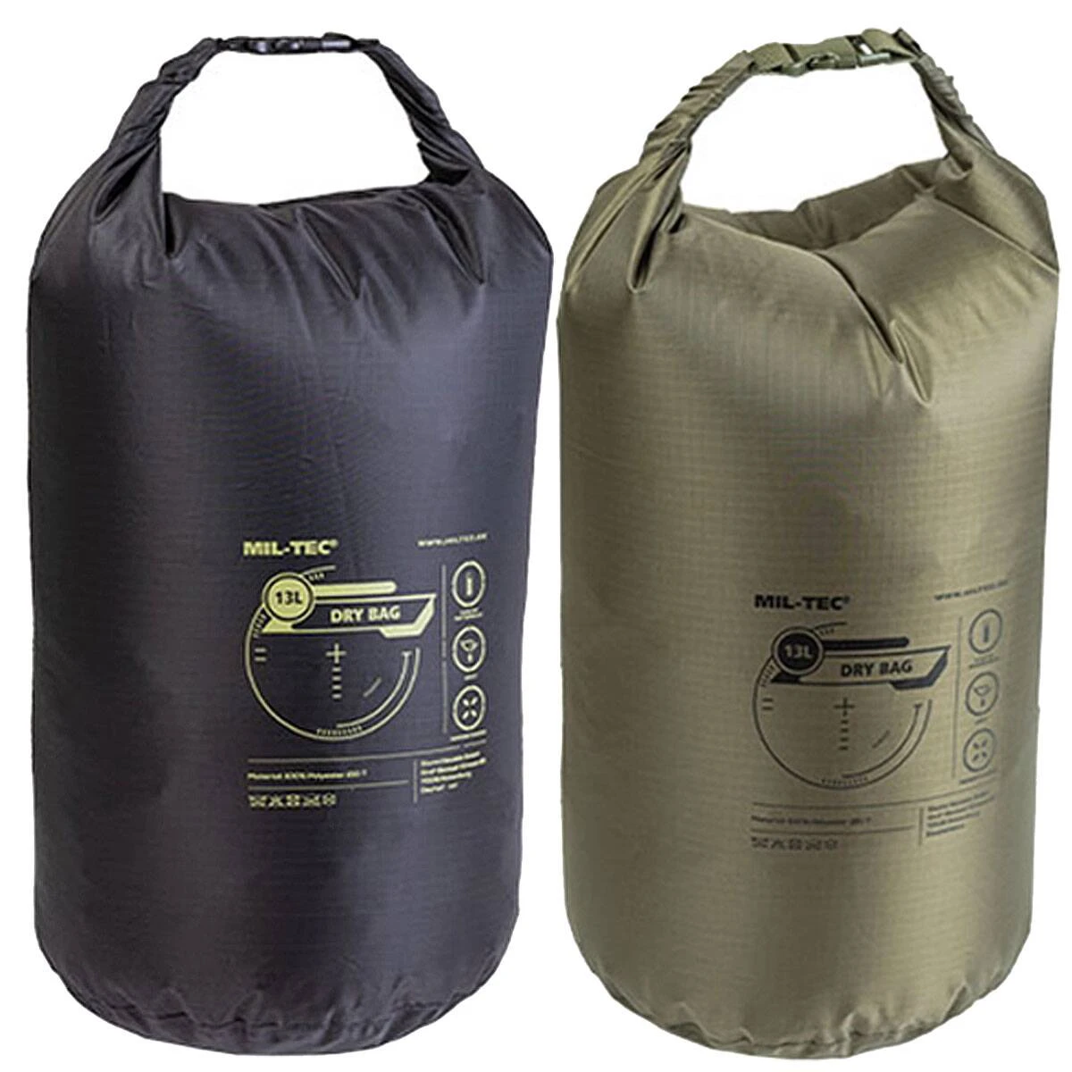 Mil-Tec Dry Bag 13 L Versch. Farben 3 Mil-Tec Dry Bag 13 L Versch. Farben