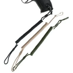 Mil-Tec Fangriemen Spiralkabel Mit Karabiner Versch. Farben
