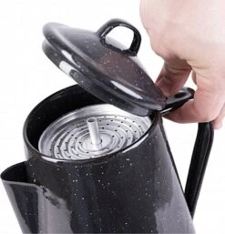 Mil-Tec Western, Emaille Kaffee-Percolator 7 Mil-Tec Western, Emaille Kaffee-Percolator -Mil-Tec Verkäufe kaffeekanne emaille m percolator 12 tassen blau 81950 2