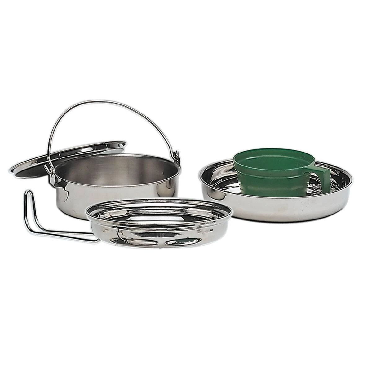 Mil-Tec Kochgeschirr Klein Edelstahl, 1 Person 3 Mil-Tec Kochgeschirr Klein Edelstahl, 1 Person