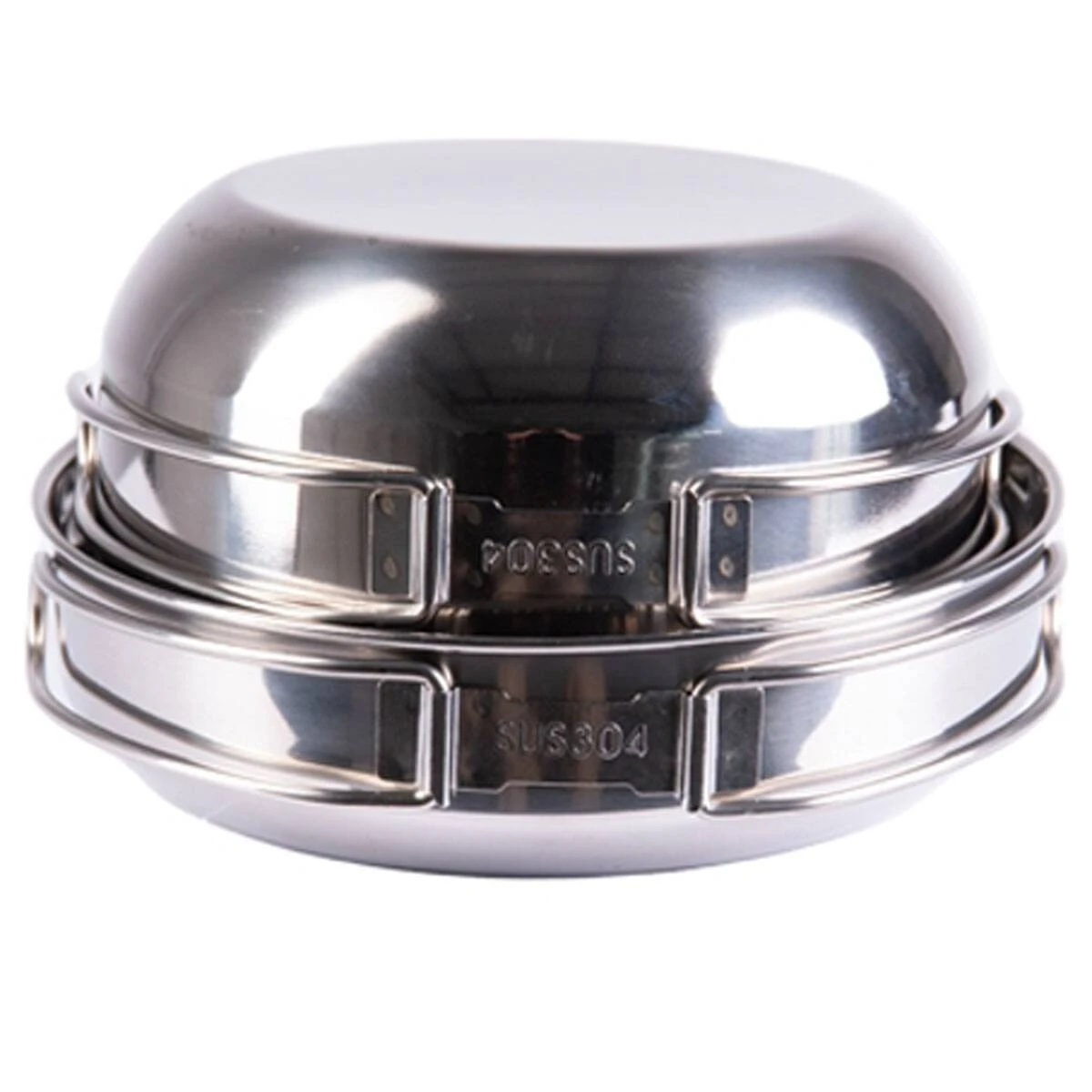 Mil-Tec Kochset Edelstahl 4-teilig 4 Mil-Tec Kochset Edelstahl 4-teilig – Bild 2