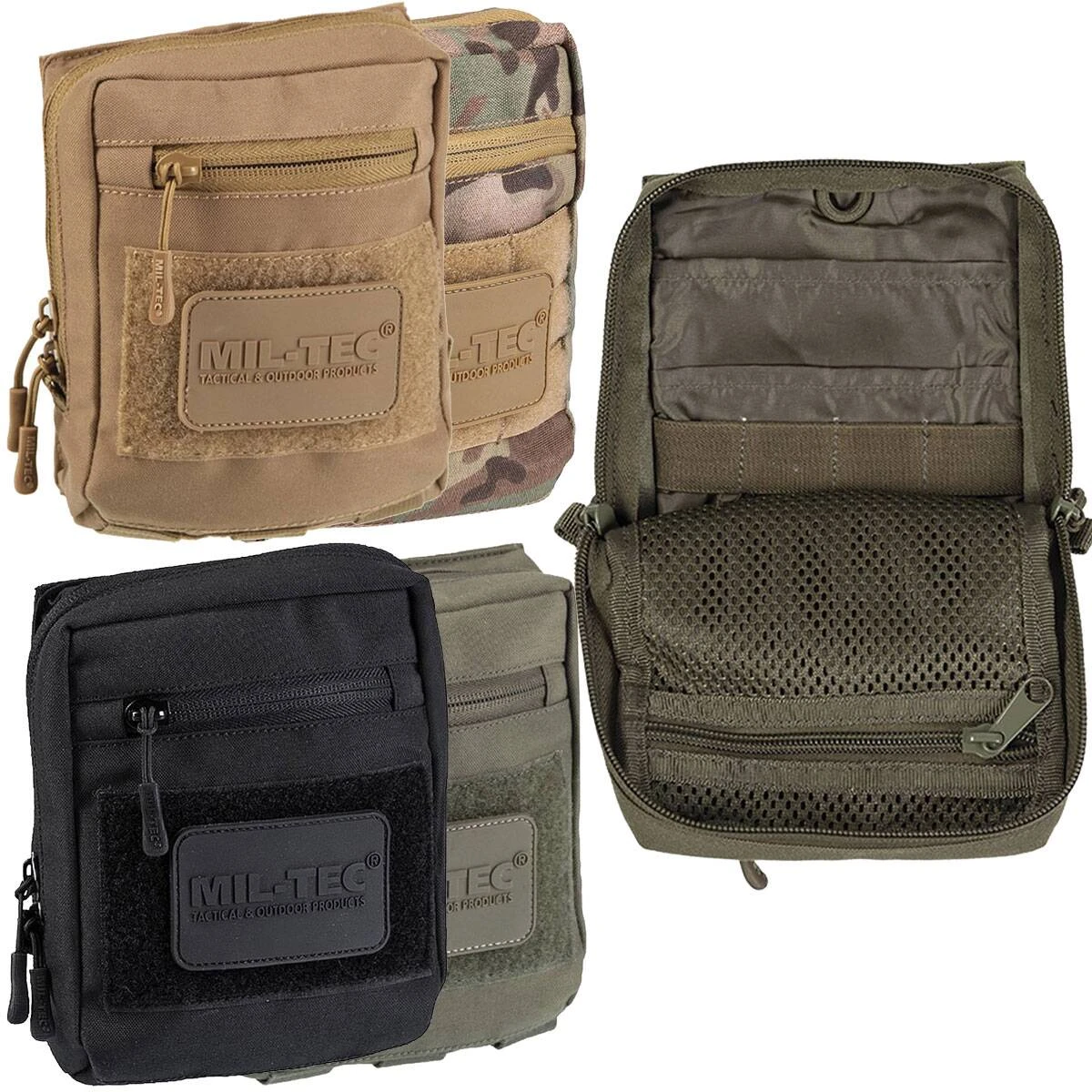Mil-Tec Koppeltasche Multipurpose Mit Klett Versch. Farben 3 Mil-Tec Koppeltasche Multipurpose Mit Klett Versch. Farben