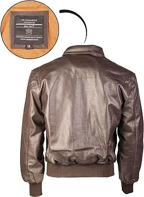 Mil-Tec US Flieger A2, Lederjacke 4 Mil-Tec US Flieger A2, Lederjacke – Bild 2