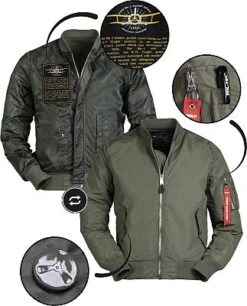 Mil-Tec US Flieger MA1 Sommer, Textiljacke -Mil-Tec Verkäufe mil tec us flieger ma1 summer textiljacke 82132 2