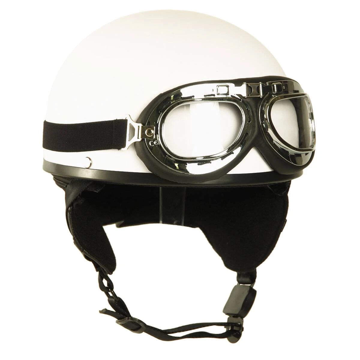 Mil-Tec Retro Helm Halbschale Weiß 3 Mil-Tec Retro Helm Halbschale Weiß