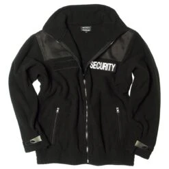 Mil-Tec SECURITY Fleecejacke Schwarz
