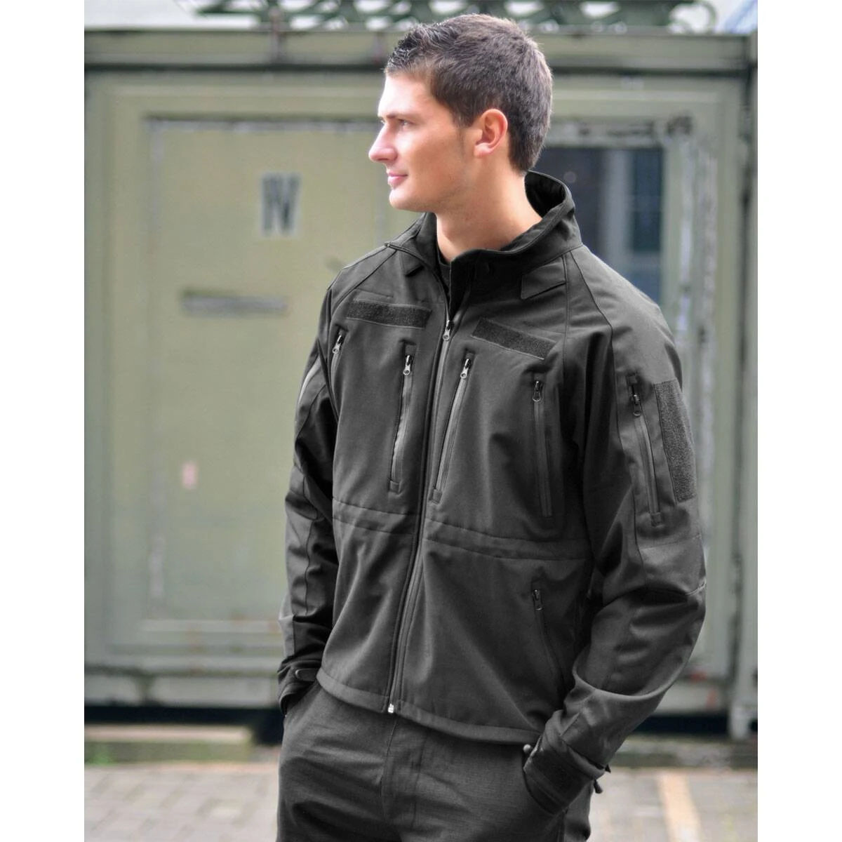 Softshell Jacke MIL-TEC Plus Schwarz 4 Softshell Jacke MIL-TEC Plus Schwarz – Bild 2